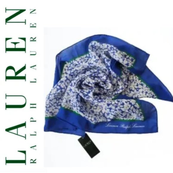 Lauren Ralph Lauren Accessories - NWT LAUREN RALPH LAUREN SQUARE SILK NECK SCARF